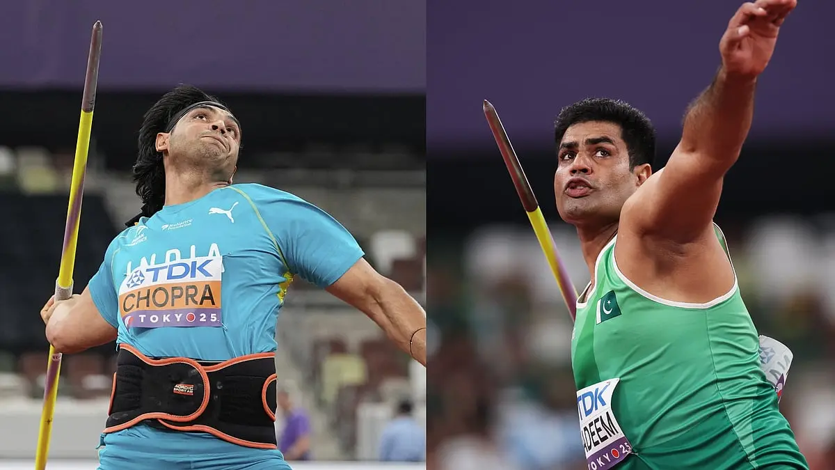 Neeraj Chopra vs Arshad Nadeem Live Streaming: How To Watch World Athletics Championships 2025 Men's Javelin Final In India