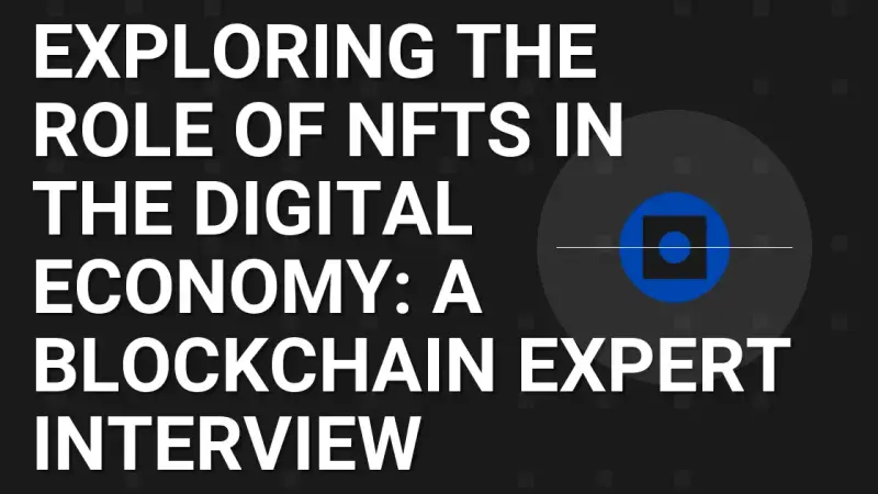 Exploring the Role of NFTs in the Digital Economy: A Blockchain Expert Interview